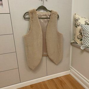 Faux Fur Cream Vest